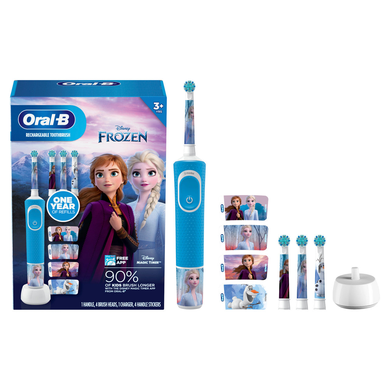 Oral-B Kids Electric Toothbrush Bundle Featuring Disney's Frozen