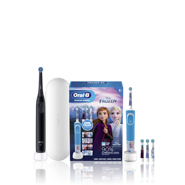 Oral-B Family Pack featuring iO2 + Disney's Frozen, Night Black