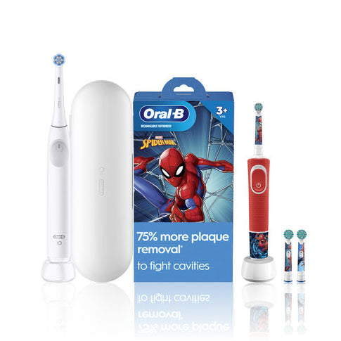 Oral-B Family Pack featuring iO2 + Spiderman
