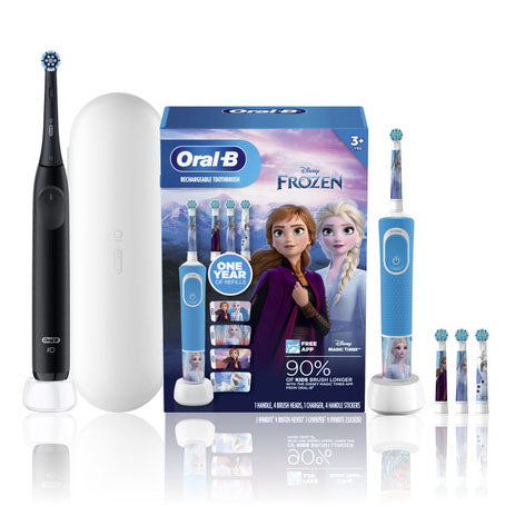 Oral-B Family Pack featuring iO2 + Disney's Frozen, Night Black