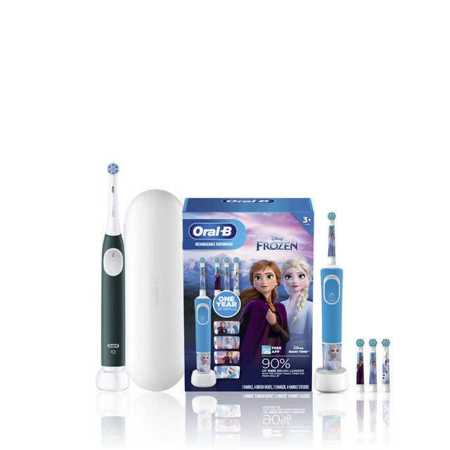 Oral-B Family Pack featuring iO2 + Disney's Frozen, Night Black