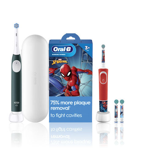 Oral-B Family Pack featuring iO2 + Spiderman