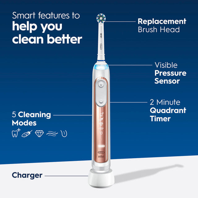 Oral-B Genius 7500 Rechargeable Electric Toothbrush Twin Pack
