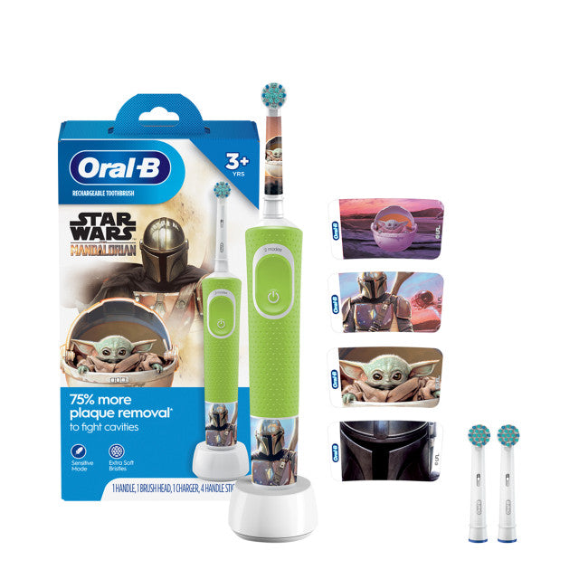 Oral-B Pixar Mandalorian Kids Electric Toothbrush Bundle