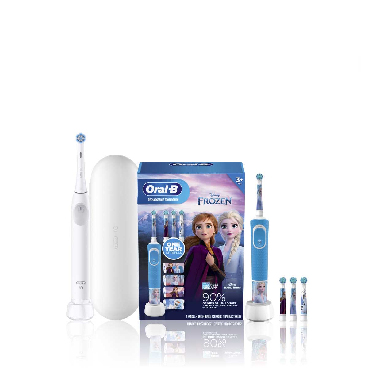 Oral-B Family Pack featuring iO2 + Disney's Frozen, Night Black